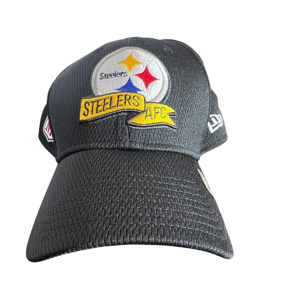 Pittsburgh Steelers AFC New Era 39Thirty Black Hat L/XL